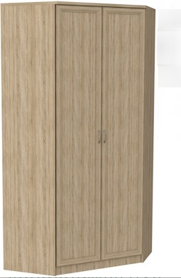 Распашной шкаф 403 несимметричный, цвет Дуб Сонома в Великом Новгороде - изображение