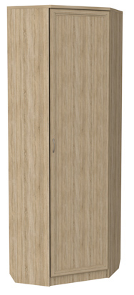 Распашной шкаф 402 угловой со штангой, цвет Дуб Сонома в Великом Новгороде - изображение