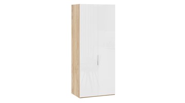 Шкаф для одежды Эмбер СМ-348.07.003 (Яблоня Беллуно/Белый глянец) в Великом Новгороде