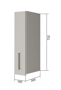 Кухонный шкаф В7 15, Серый/Белый в Великом Новгороде