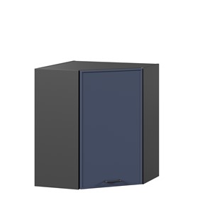 Настенный угловой шкаф Индиго ЛД 298.610.000.158, Чёрный/Тёмно-синий в Великом Новгороде