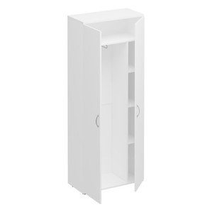 Шкаф для одежды с дополнением Комфорт КФ, белый премиум (80x38x200) К.531 ДШ в Великом Новгороде