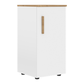 Низкий шкаф колонна с правой дверью FORTA Белый-Дуб Гамильтон FLC 40.1 (R) (399х404х801) в Великом Новгороде