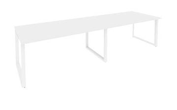 Стол для переговорки O.MO-PRG-2.4 Белый/Белый бриллиант в Великом Новгороде
