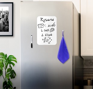 Доска магнитная на холодильник BRAUBERG, 30х21 см с маркером, магнитом и салфеткой в Великом Новгороде - предосмотр 2