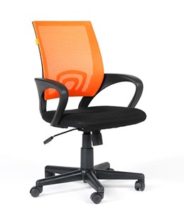 Компьютерное кресло CHAIRMAN 696 black Сетчатый акрил DW66 оранжевый в Великом Новгороде - предосмотр